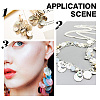 400Pcs Shell Flat Round Charms BSHE-GO0001-02-7