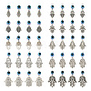 100Pcs 10 Styles Tibetan Style Alloy Pendants FIND-TA0002-25-2