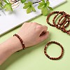 Natural Red Jasper Bead Stretch Bracelets X-BJEW-K212-A-012-4