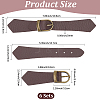 6 Sets PU Leather Toggle Buckles FIND-CL0002-15B-2