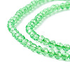 Transparent Glass Beads Strands GLAA-C019-01A-27-3