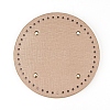 PU Leather Flat Round Bag Bottom FIND-WH0056-05B-1