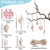 20Pcs 5 Styles Natural Shell Big Pendants BSHE-BM0001-01-2