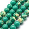 Synthetic Imperial Jasper Beads Strands G-E330-8mm-2