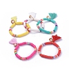 Handmade Polymer Clay Heishi Beads Stretch Bracelets BJEW-JB05088-1