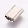Tarnish Resistant 304 Stainless Steel Magnetic Clasps with Glue-in Ends STAS-K145-17P-4