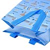 Hanukkah Theme Non-Woven Reusable Folding Gift Bags with Handle ABAG-NH0001-01C-3