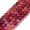 Dyed & Heated Natural Dragon Veins Agate Beads Strands G-P539-A01-24-1