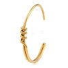 304 Stainless Steel Triple Knot Open Cuff Bangles for Women SA-CBAABBA-10G-3