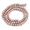 Natural Cultured Freshwater Pearl Beads Strands PEAR-L034-09D-3