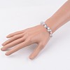 Gemstone Stretch Bracelets X-BJEW-JB02414-05-3