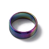 Titanium Steel Wide Band Finger Rings for Women Men RJEW-WH0009-13E-M-2