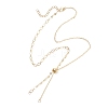 Brass Mixed Chain Slider Necklace Making AJEW-JB01563-01-1
