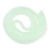 Baking Paint Imitation Jade Glass Round Bead Strands X1-DGLA-N003-6mm-08-1-2