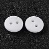 2-Hole Flat Round Resin Sewing Buttons for Costume Design BUTT-E119-36L-19-2