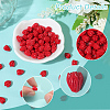 100Pcs Dyed Synthetic Coral Carved Beads CORA-SC0001-14-5
