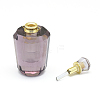 Faceted Synthetic Amethyst Openable Perfume Bottle Pendants G-E556-05A-3