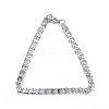 Tarnish Resistant 304 Stainless Steel Curb Chain Bracelets BJEW-P064-25P-1