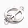 Tarnish Resistant 201 Stainless Steel Links connectors STAS-S059-22B-2