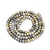 Ombre Effect Dyed Glass Beads Strands GLAA-C023-02-C11-A-2