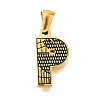 Golden 304 Stainless Steel Pendants STAS-K300-01G-P-1