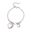 316 Stainless Steel Locket Charms Bracelets BJEW-JB13180-2