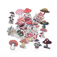 50Pcs Cartoon Mushroom Paper Sticker Label Set X-DIY-G066-09