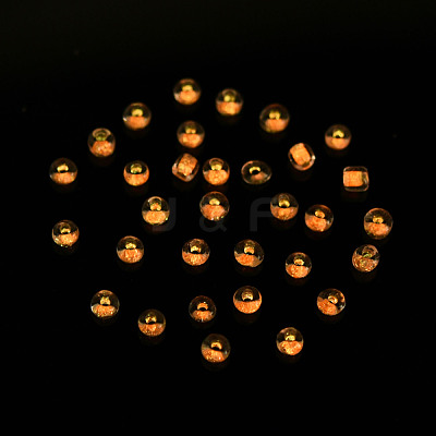 Glow in the Dark Luminous Transparent 8/0 Glass Seed Beads SEED-YWC0001-01C-1