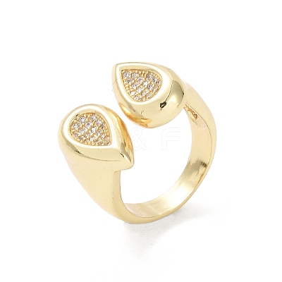 Brass Cuff Finger Rings LS-RJEW-H227-02G-02-1