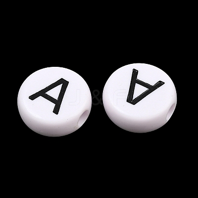 Opaque Acrylic European Beads AC-CBA3BDD-01A-1