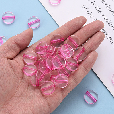 Transparent Acrylic Beads TACR-S154-09A-82-1