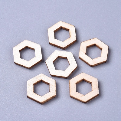 Poplar Wood Linking Rings WOOD-D021-06A-1