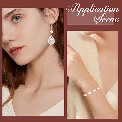 Natural Cultured Freshwater Pearl Potato Connector Charms PALLOY-SC00014-1