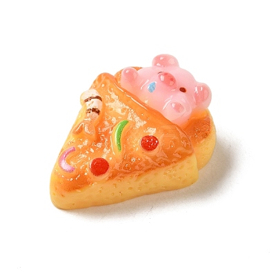 Cute Pig Theme Resin Imitation Food Decoden Cabochons RESI-U0003-02B-1