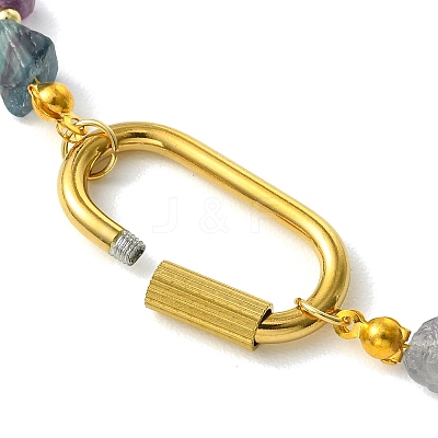 Women's Fluorite Necklaces NJEW-JN06639-1
