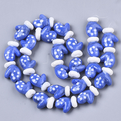 Handmade Lampwork Beads Strands LAMP-R142-05B-1