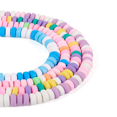 4 Strands 4 Style Handmade Polymer Clay Beads CLAY-CW0001-05-1