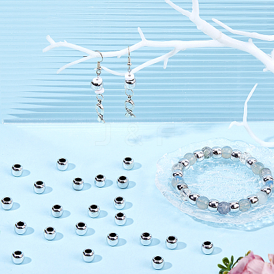 300Pcs CCB Plastic European Beads CCB-DC0001-21-1