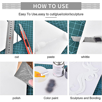 Foamed PVC Mould Plates DIY-BC0004-67B-1