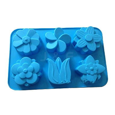 Flower DIY Silicone Soap Molds PW-WG44732-01-1