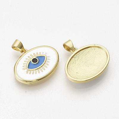 Golden Plated Brass Pendants ZIRC-T012-12G-1