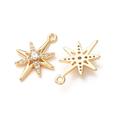 Brass Pave Cubic Zirconia Pendants KK-A304-29B-G-1