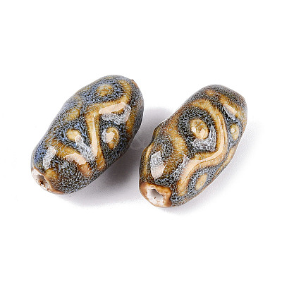 Vintage Handmade Porcelain Beads PORC-Q008-12A-1