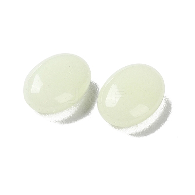 Synthetic Luminous Stone Flat Oval Palm Stone G-B063-02A-1