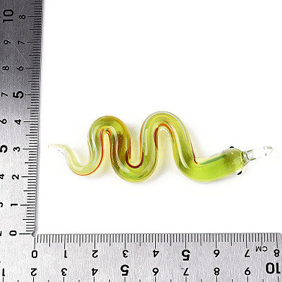 Handmade Lampwork Big Pendants LAMP-N034-17B-1