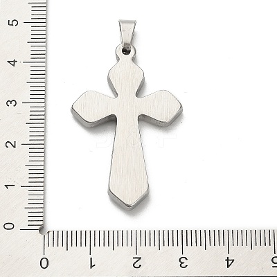 304 Stainless Steel Charms with Rhinestone STAS-Q343-16P-1