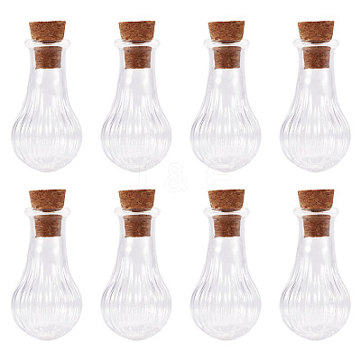 10Pcs Clear Glass Wishing Bottles AJEW-TA0002-85D-1