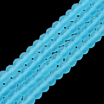 Transparent Glass Beads Strands X1-EGLA-A034-T4mm-MD08-1