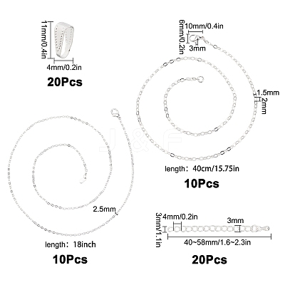 DIY Necklace Making Finding Kit KK-SC0004-91-1