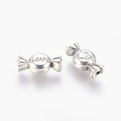 Tibetan Style Alloy Beads X-TIBEB-R035-AS-LF-1